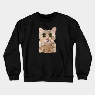 four eyes cat Crewneck Sweatshirt